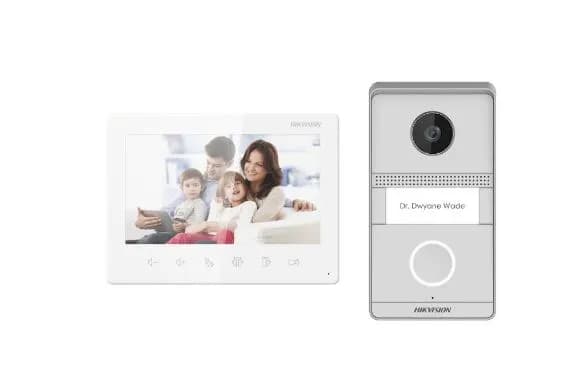 طقم إنتركوم مرئي هيكفيجين ⁦DS-KIS101-P/Surface⁩